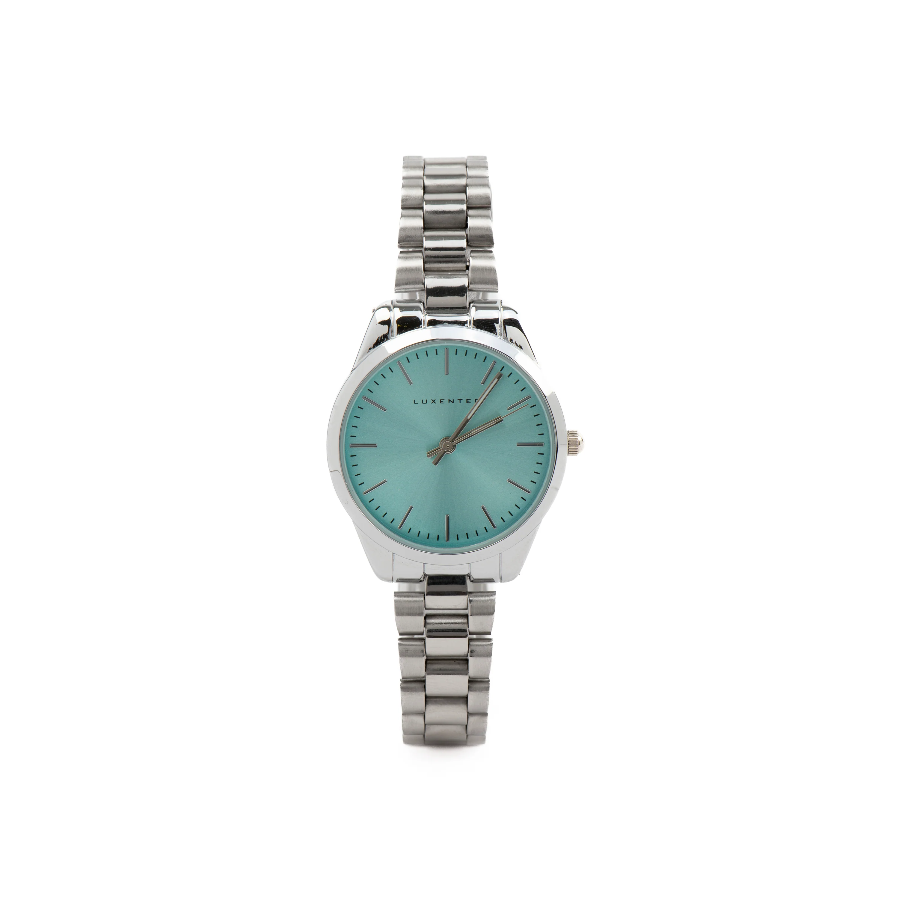 Reloj con Metalizado Azul Claro acabado plata - Verni
