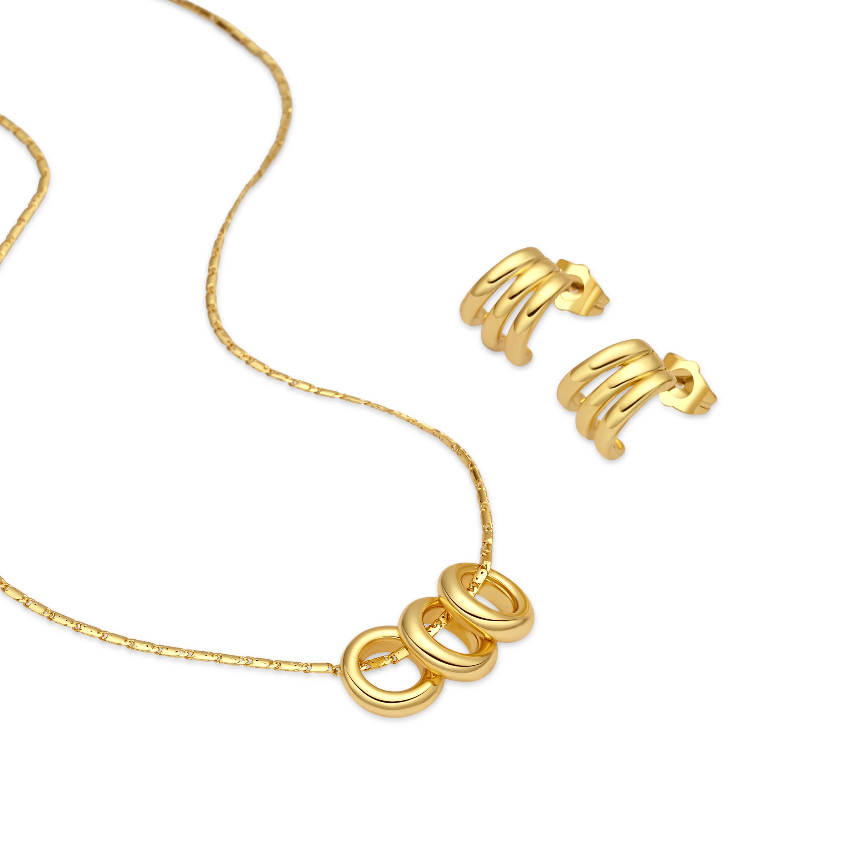 Set acabado en oro amarillo 18k - Khima
